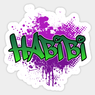 Habibi Graffiti Sticker